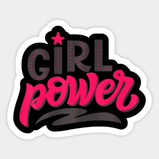 Girls Strong Womens Day March Womens Girls Power Sticker